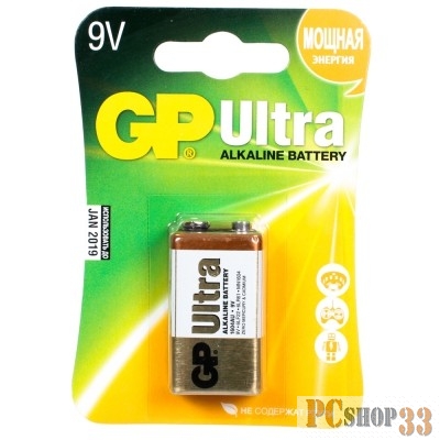 Батарейки GP 1604AU-5CR1 10/200 (1 шт. в уп-ке) крона