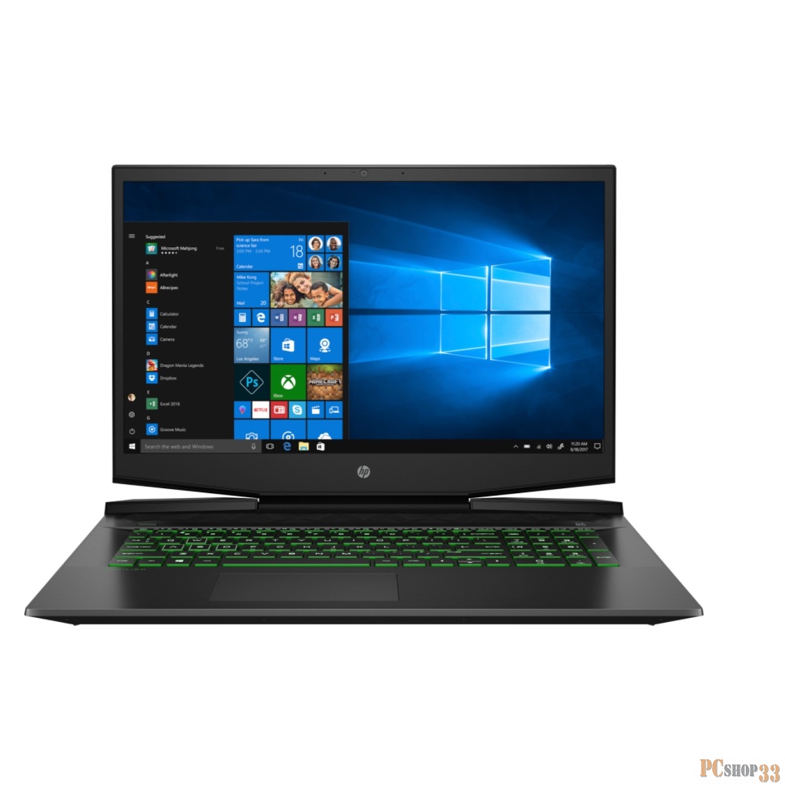 Ноутбук HP Pavilion Gaming 17-cd1056ur 17.3 FHD, Intel Core i7-10750H, 16Gb, 1Tb + 256Gb SSD, no ODD, nVidia GTX1650 4G