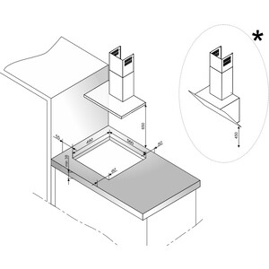 Индукционная варочная поверхность Hansa BHI68312 черный