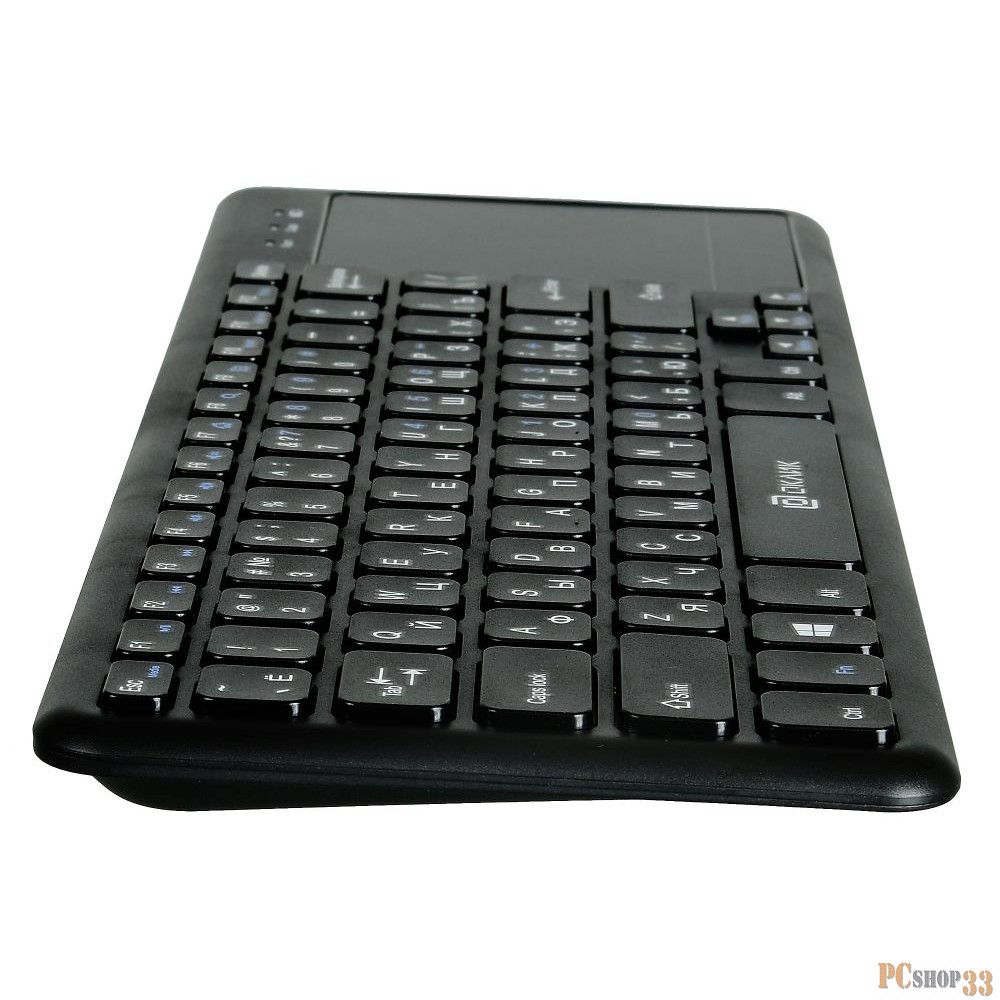 Клавиатура Oklick 830ST черный USB 1011937 {Клавиатура беспроводная slim Multimedia Touch}