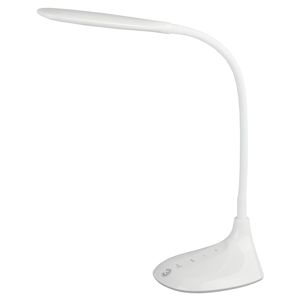 Настольные светильники ЭРА Б0019128 Настольный светодиодный светильник NLED-452-9W-W белый {5 ступенчатый диммер яркости, цвет. температура 3000/4500/6500К}