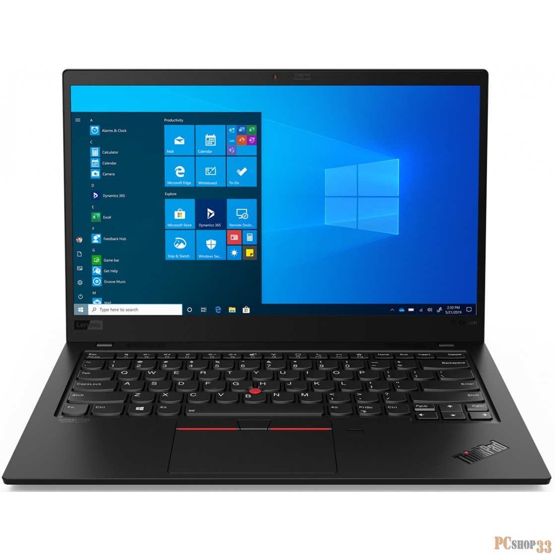 Ноутбук Lenovo ThinkPad X1 Carbon G8 T Core i5 10210U/16Gb/SSD512Gb/Intel UHD Graphics/14/FHD (1920x1080)/4G/Windows 10 Professional 64/black/WiFi/B