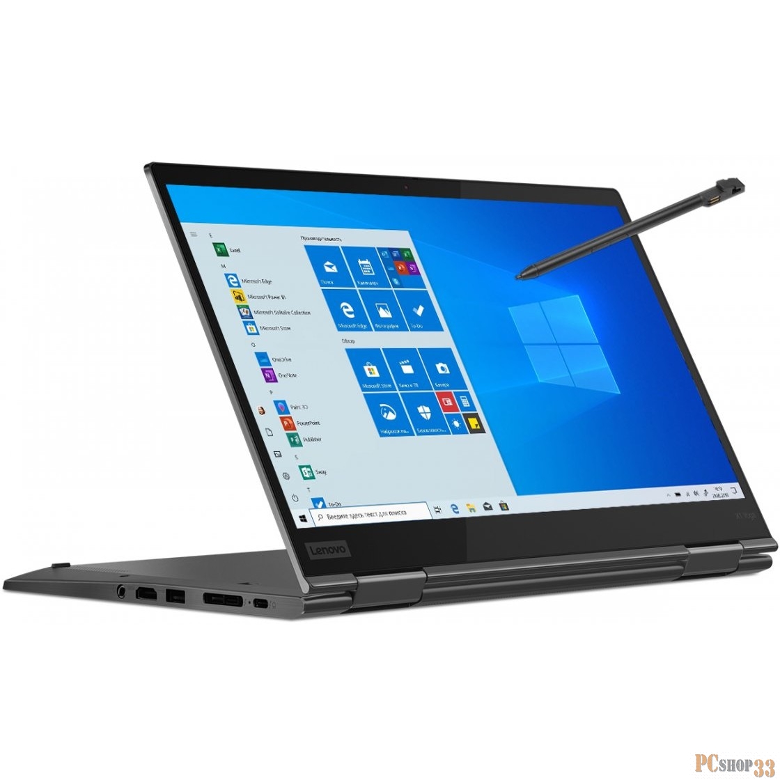 Ноутбук Lenovo ThinkPad X1 Yoga G5 T Core i5 10210U/16Gb/SSD512Gb/Intel UHD Graphics/14/Touch/UHD (3840x2160)/4G/Windows 10 Professional 64/black/Wi