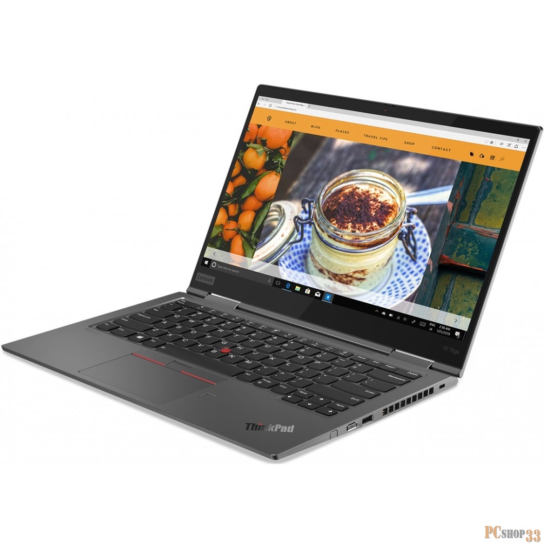 Ноутбук Lenovo ThinkPad X1 Yoga G5 T Core i7 10510U/16Gb/SSD2Tb/Intel UHD Graphics/14/Touch/UHD (3840x2160)/4G/Windows 10 Professional 64/grey/WiFi/