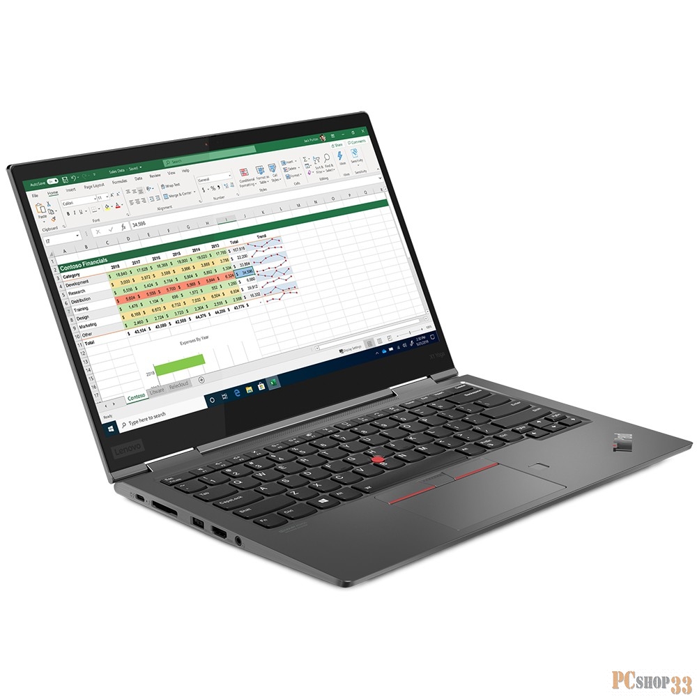 Ноутбук Lenovo ThinkPad X1 Yoga G5 T Core i7 10510U/16Gb/SSD512Gb/Intel UHD Graphics/14/Touch/FHD (1920x1080)/4G/Windows 10 Professional 64/grey/WiF