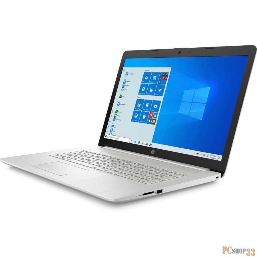 Ноутбук HP17 17-by2022ur 17.3 HD+, Intel Pentium 6405U, 8Gb, 512Gb SSD, DVD-RW, Win10, серебристый