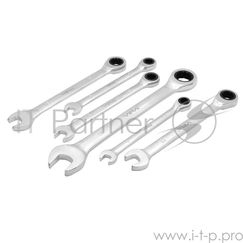 Набор комбинированных ключей VIRA 511600 с храповым механизмом 6 шт.