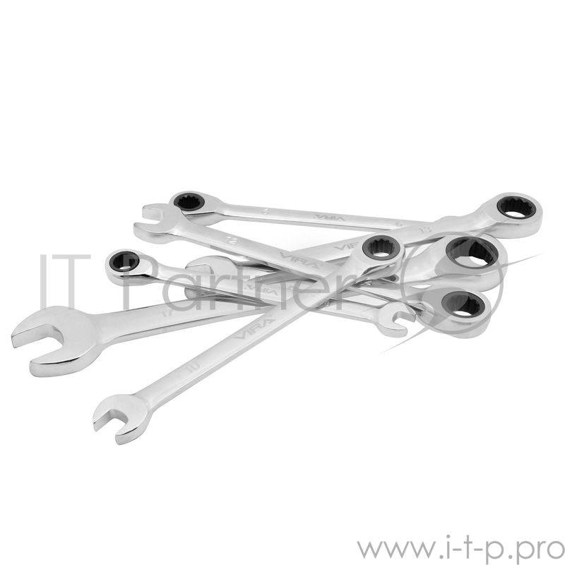 Набор комбинированных ключей VIRA 511600 с храповым механизмом 6 шт.