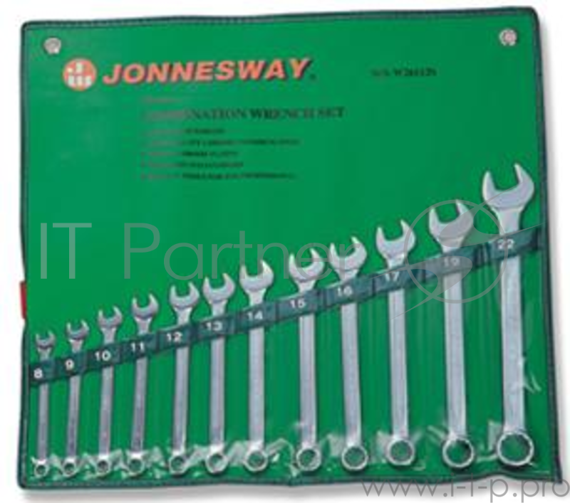 Набор комбинированных ключей JONNESWAY W26112SA (10 - 32 мм) 12 шт.