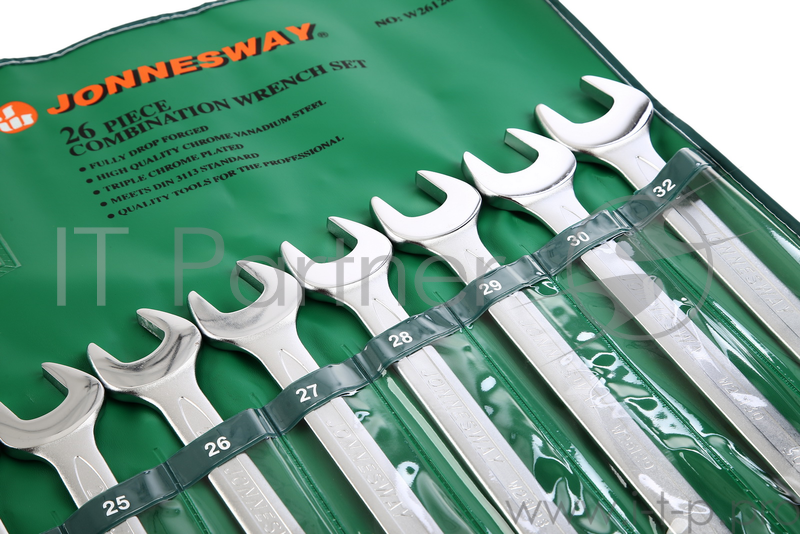 Набор комбинированных ключей JONNESWAY W26126S (6 - 32 мм) 26 шт.