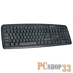 Клавиатура Defender проводная стандарт Magellan 920 B(Черный), PS/2 стандарт, управление питанием