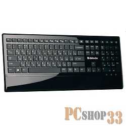 Клавиатура Defender ММ Oscar 600 черный глянец USB