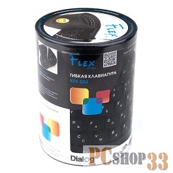 Клавиатура Dialog Flex KFX-03U BLACK USB гибкая