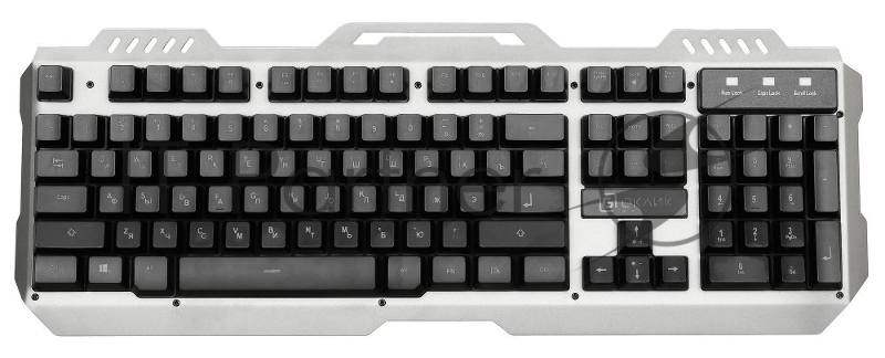 Клавиатура Oklick 790G IRON FORCE темно-серый/черный USB Multimedia LED