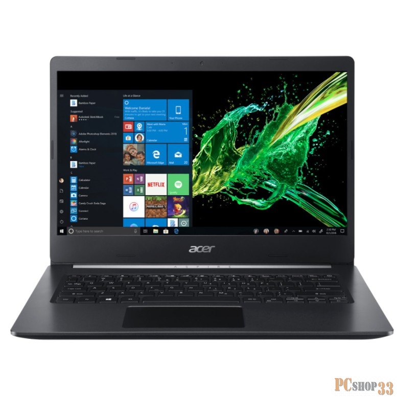 Ноутбук Acer Aspire 5 A514-52K-32MR Core i3 7020U/8Gb/SSD256Gb/Intel UHD Graphics 620/14/IPS/FHD (1920x1080)/Windows 10/black/WiFi/BT/Cam