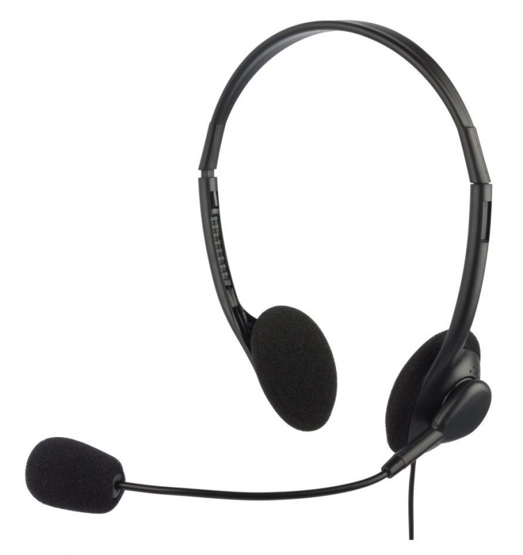 Наушники с микрофоном Oklick HS-M143VB черный 1.8м накладные оголовье