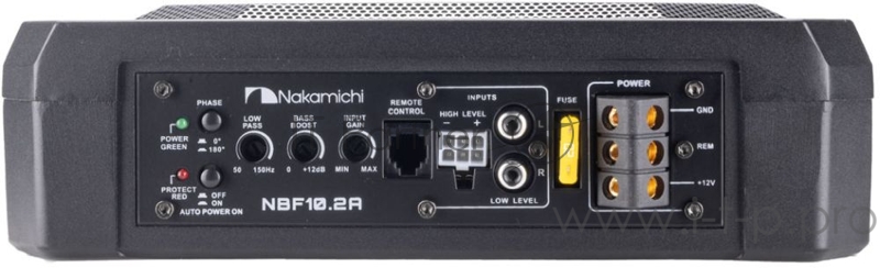 Сабвуфер автомобильный Nakamichi NAK-NBF10.2A 150Вт активный (25см/10)