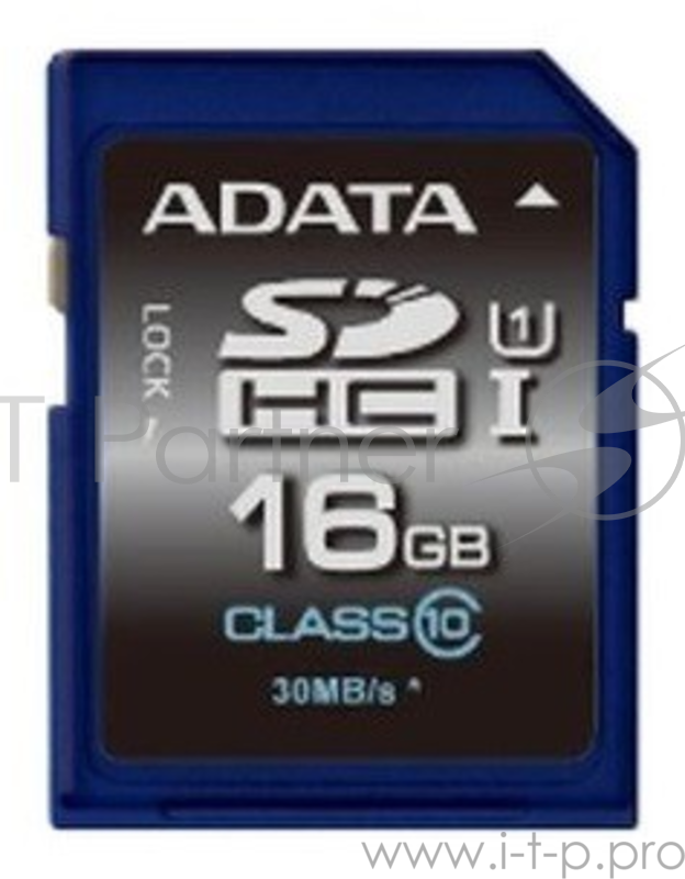 Карта памяти 16ГБ ADATA ASDH16GUICL10-R SecureDigital HC UHS-I Class10