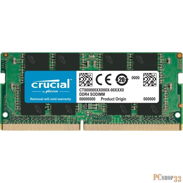 Модуль памяти для ноутбука 8GB PC25600 DDR4 SO CT8G4SFRA32A CRUCIAL