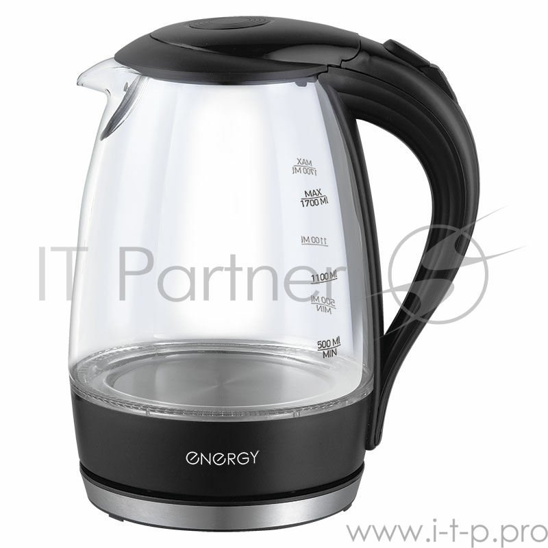 Чайник ENERGY E-262 (1.7л) стекло, пластик