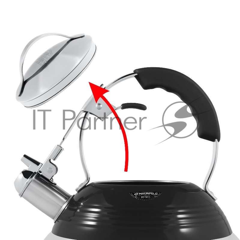 Чайник со свистком MAUNFELD MRK-119BK