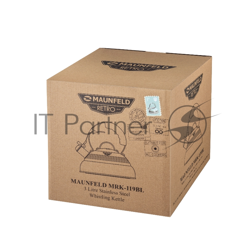 Чайник со свистком MAUNFELD MRK-119BL