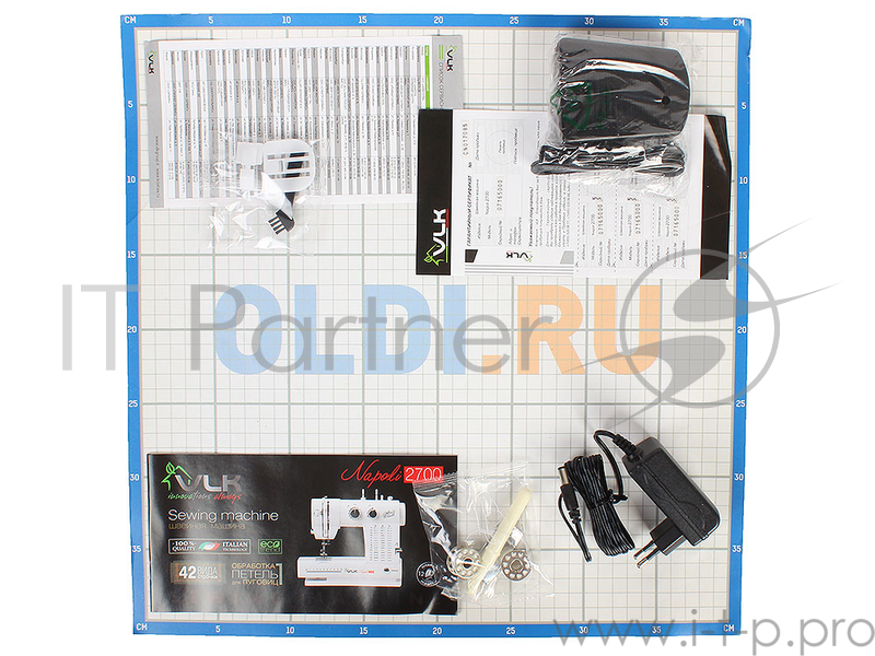 швейная машина VLK NAPOLI 2700 белый Напряжение: 220 В, Частота: 50 Гц, Размеры без упаковки: 21.4*13.4*25.3 см Вес нетто: 2.75 кг, Цвет: белый, 42 вида строчки, в том числе обработка петли для пуговицы, Автоматическая намотка нити, Обработка петель