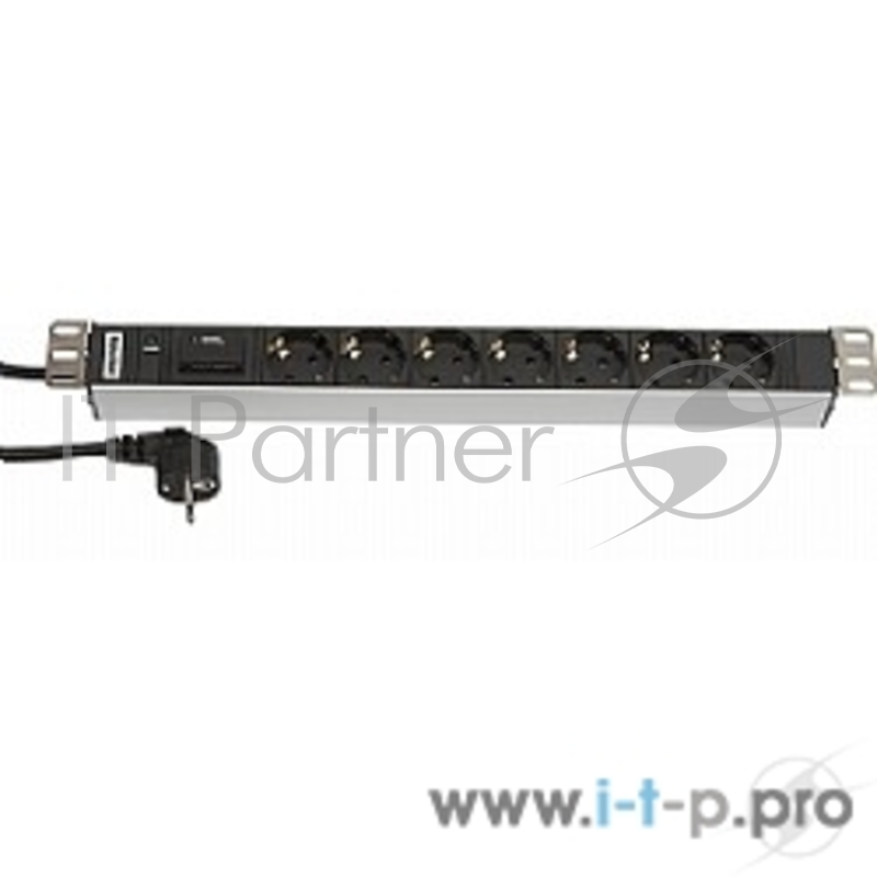 Монтажное оборудование Hyperline SHT19-7SH-IF-2.5EU Блок розеток для 19