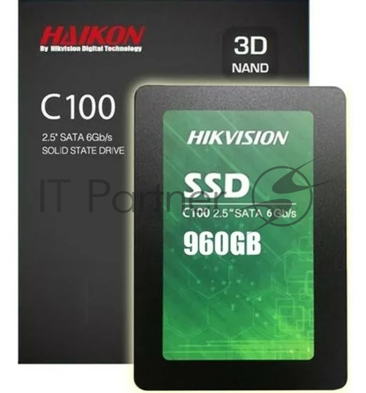 SSD 2.5 HIKVision 960GB С100 Series <HS-SSD-C100/960G> (SATA3, up to 550/500MBs, 3D TLC, 320TBW)