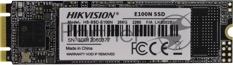 SSD M.2 HIKVision 256GB E100N Series <HS-SSD-E100N/256G> (SATA3, up to 545/480MBs, 3D TLC, 70TBW, 22x80mm)