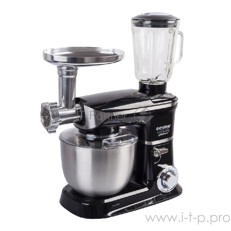 Кухонный процессор Endever Sigma-48 3 в 1 (миксер, мясорубка,блендер) мощн.1300 Вт, объем чаши 6,5 л, планетарная система смешивания, 6 скор. 2 шт/уп.