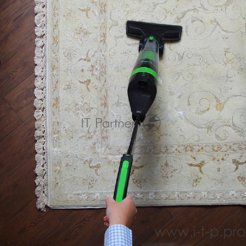 Вертикальный пылесос циклонного типа Endever SkyClean VC-292,черный/зеленый, мощность 650 Вт, циклонная система фильтрации, 2 в1 вертикальный и ручной