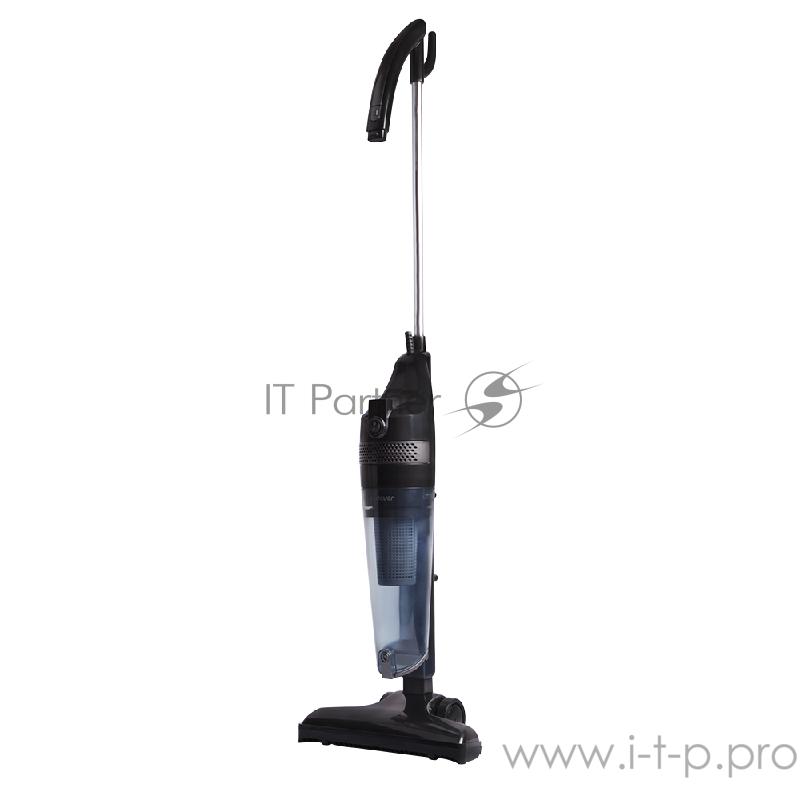 Вертикальный пылесос циклонного типа Endever SkyClean VC-293,черный/серый, мощность 650 Вт, циклонная система фильтрации, 2 в1 вертикальный и ручной