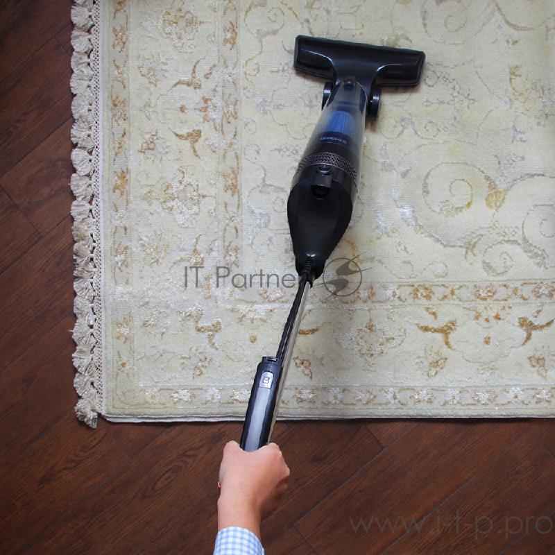 Вертикальный пылесос циклонного типа Endever SkyClean VC-293,черный/серый, мощность 650 Вт, циклонная система фильтрации, 2 в1 вертикальный и ручной