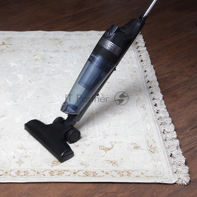 Вертикальный пылесос циклонного типа Endever SkyClean VC-293,черный/серый, мощность 650 Вт, циклонная система фильтрации, 2 в1 вертикальный и ручной