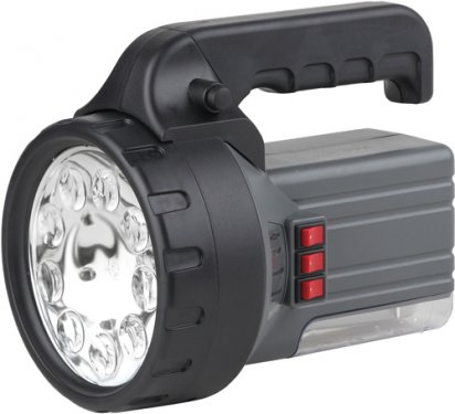 Фонари ЭРА C0028107 Фонарь-прожектор FA55M {9 светодиодов, галоген 10 W, люм 7W, аккумулятор 6В 2,5Ач, ЗУ 220V}
