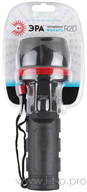 Фонари ЭРА C0036217 Фонарь R2D {3 светодиода, обрезиненный корпус, ремешок для запястья, 2xD в комплект не взодят}