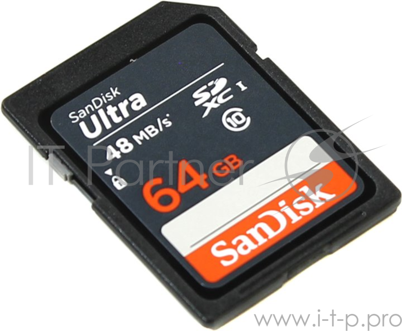 Карта памяти 64ГБ SanDisk Ultra SDSDUNB-064G-GN3IN SecureDigital XC UHS-I Class10