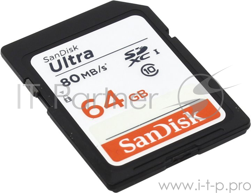 Карта памяти 64ГБ SanDisk Ultra SDSDUNC-064G-GN6IN SecureDigital XC UHS-I Class10