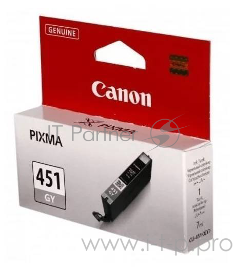 Расходные материалы Canon CLI-451GY 6527B001 Картридж для PIXMA MG6340, Серый, 780стр.