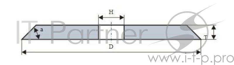 Круг шлифовальный 3 300 Х 13 Х 76 14А 40 O,P,Q (40СТ) В