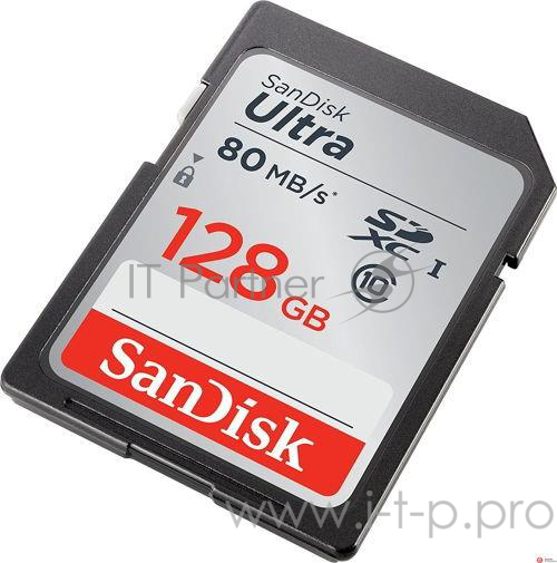 Карта памяти 128ГБ SanDisk Ultra SDSDUNC-128G-GN6IN SecureDigital XC UHS-I Class10
