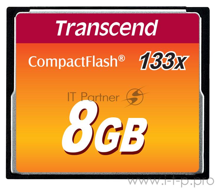 Карта памяти 8ГБ Transcend Ultra Speed CompactFlash TS8GCF133 CompactFlash 133x
