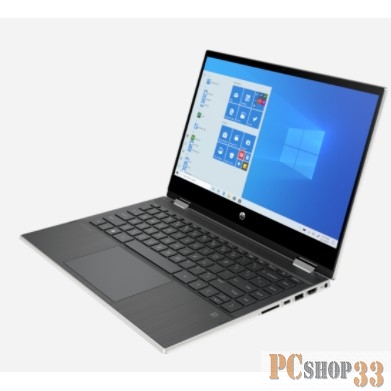 Ноутбук HP Pavilion x360 14-dw0032ur 14 FHD Touch, Intel Core i3-1005G1, 4Gb, 256Gb SSD, no ODD, Win10, серебристый