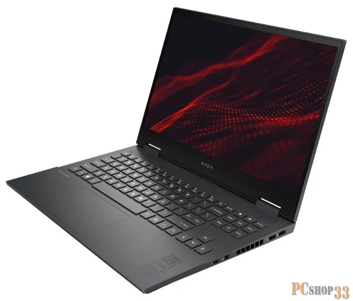 Ноутбук HP Omen 15-en0033ur 15.6 FHD, AMD R5-4600H, 16Gb, 512Gb SSD, no ODD, nVidia GTX1650Ti 4Gb, Win10, серебристый