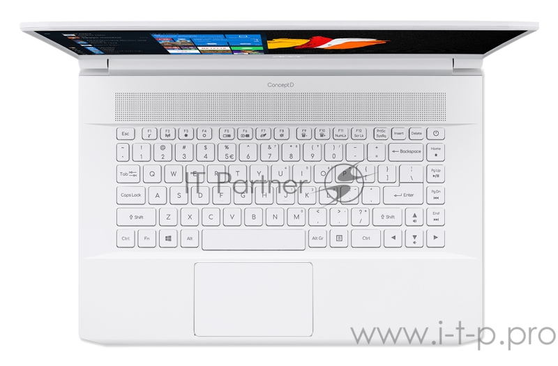 Ноутбук Acer ConceptD 7 CN715-71-7383 Core i7 9750H/32Gb/SSD1Tb/NVIDIA GeForce RTX 2080 8Gb/15.6/IPS/UHD (3840x2160)/Windows 10 Professional/white/W