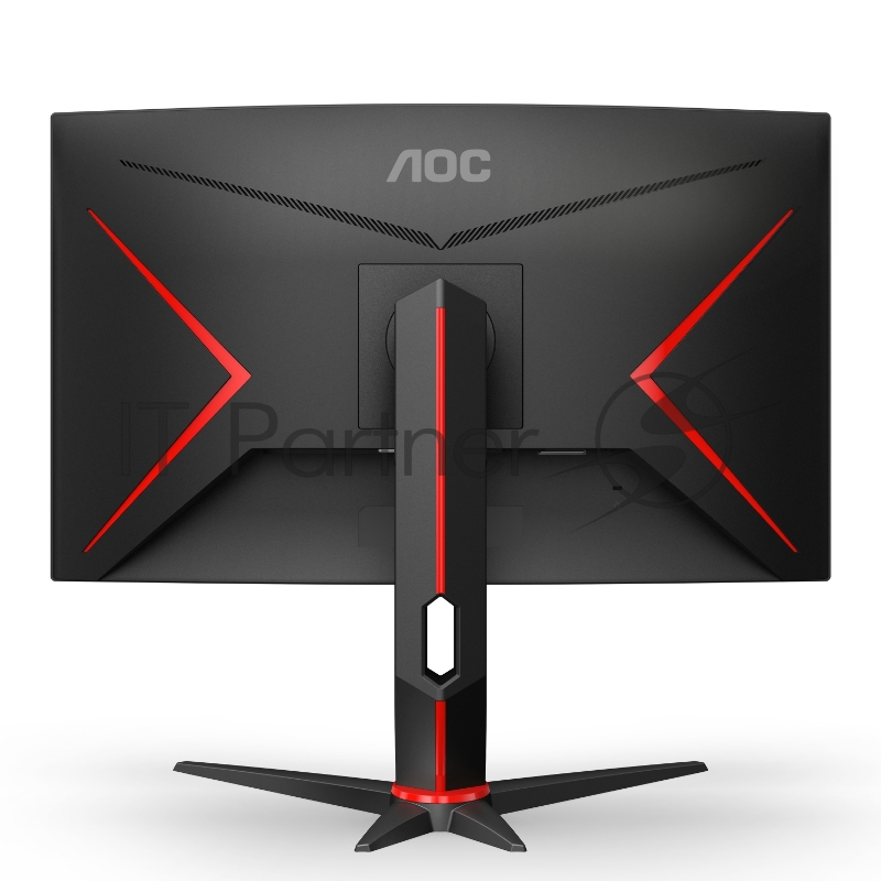 МОНИТОР 23.6 AOC C24G2U Black-Red с поворотом экрана (VA, изогнутый, 1920x1080, 165Hz, 1 ms, 178°/178°, 250 cd/m, 80M:1