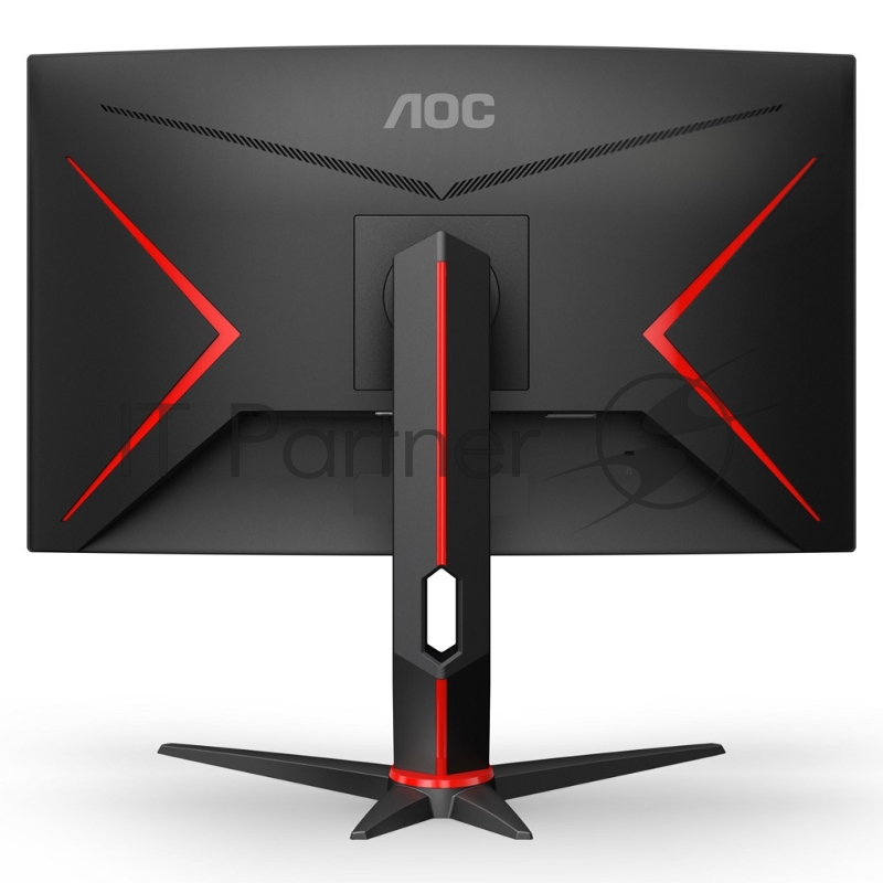 МОНИТОР 23.6 AOC C24G2U Black-Red с поворотом экрана (VA, изогнутый, 1920x1080, 165Hz, 1 ms, 178°/178°, 250 cd/m, 80M:1