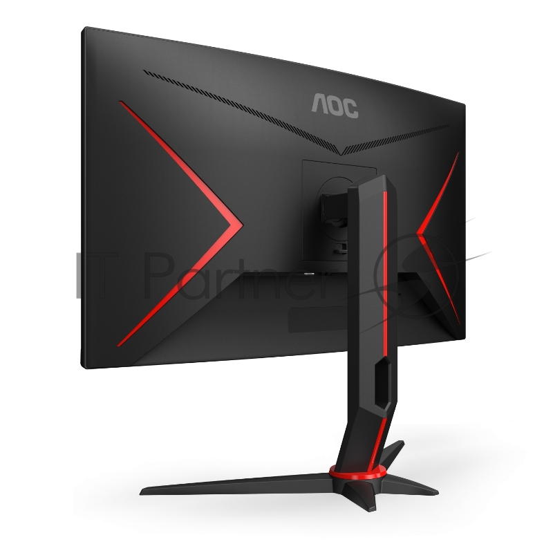 МОНИТОР 23.6 AOC C24G2U Black-Red с поворотом экрана (VA, изогнутый, 1920x1080, 165Hz, 1 ms, 178°/178°, 250 cd/m, 80M:1