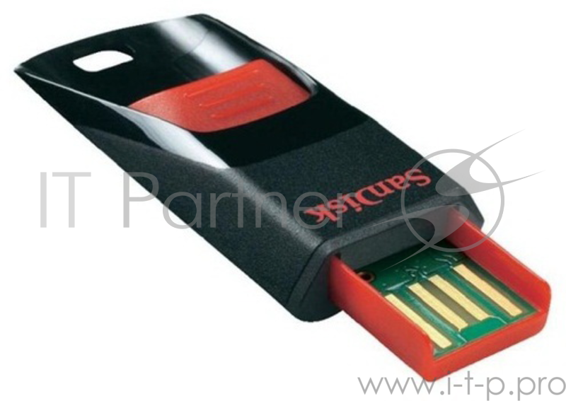 Накопитель USB flash 64ГБ SanDisk Cruzer Edge, черно-красный (USB2.0)
